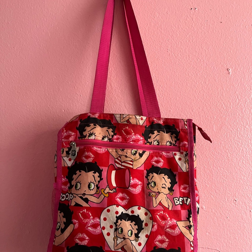 Betty Boop Red Tote Bag